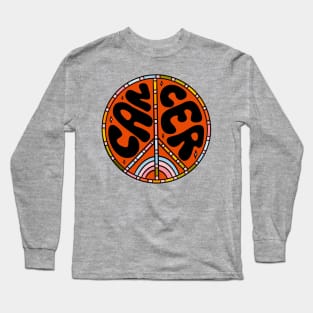 Cancer Peace Sign Long Sleeve T-Shirt